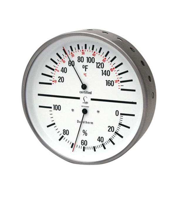 Humidity & Temp – Dial w White Face & Stainless steel case